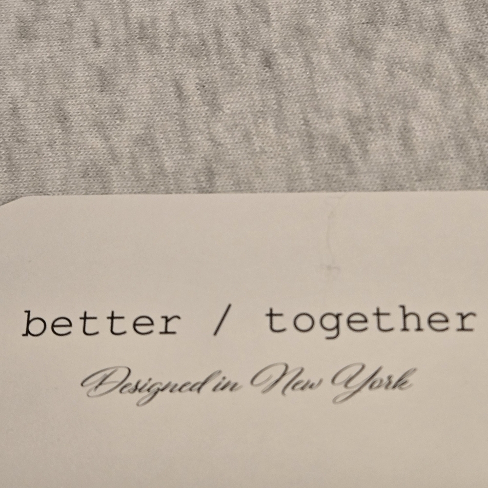 better / together Designed in New York Zip Up Hoodie Women XL Love & Hearts - Picture 11 of 15